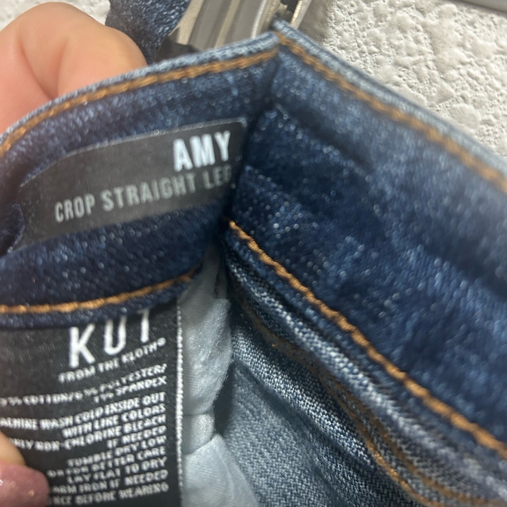 Kut from the Kloth Indigo Denim Jeans woman’s size 10 - Picture 3 of 8